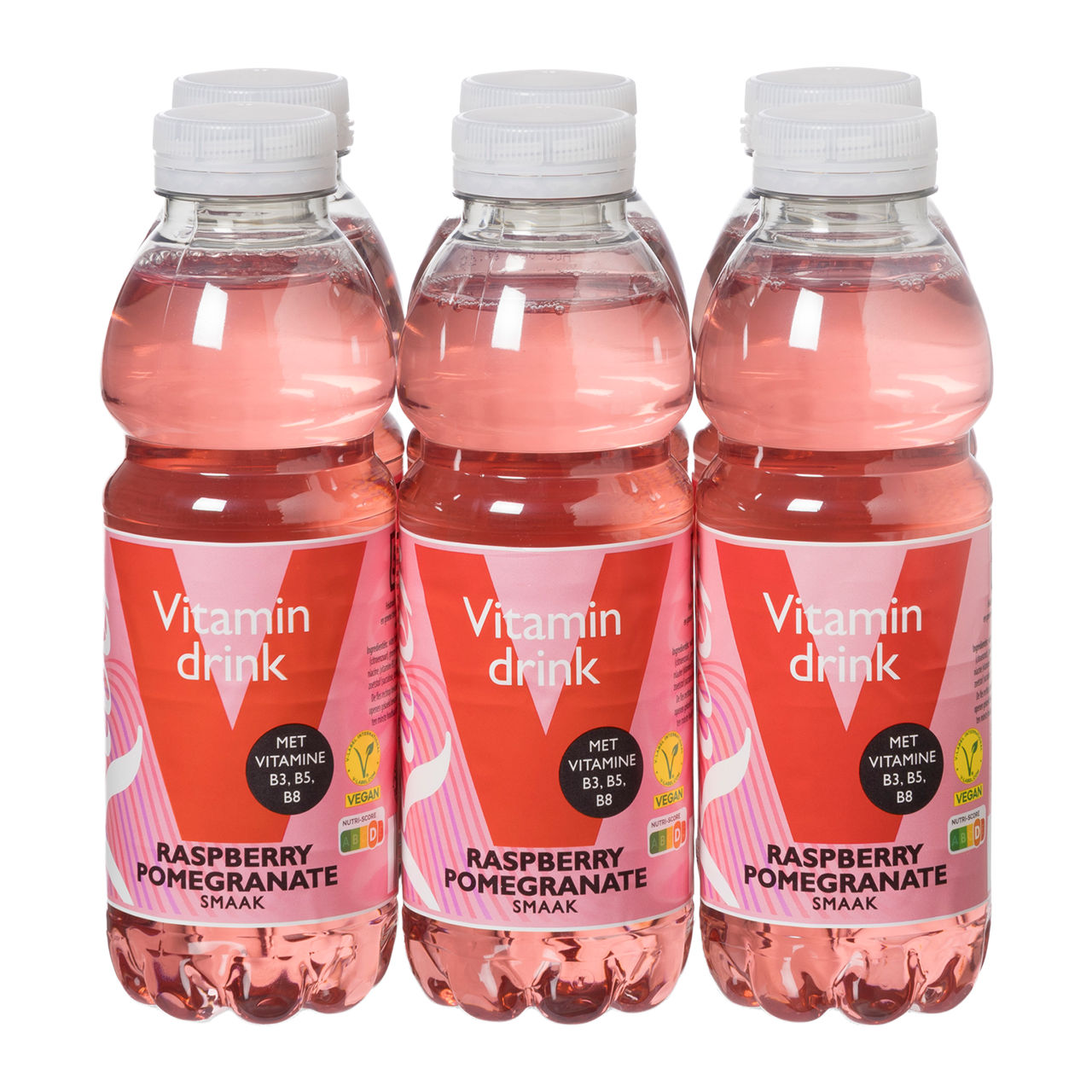 6-pack vitaminewater framboos-granaatappel