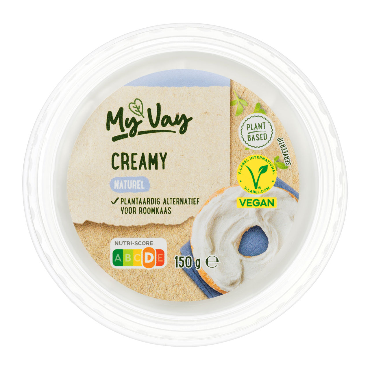 Plantaardig alternatief voor roomkaas