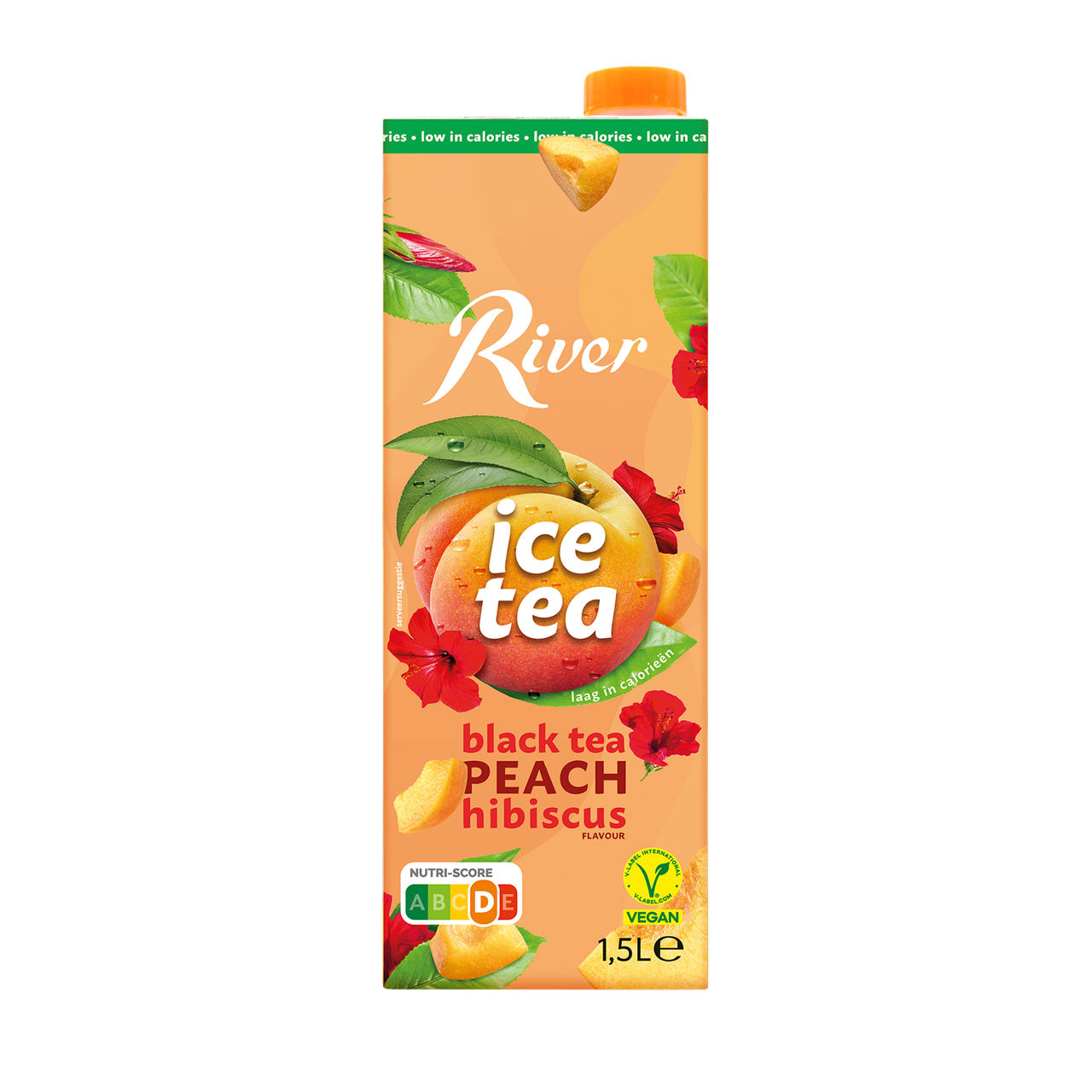 Ice tea perzik-hibiscus