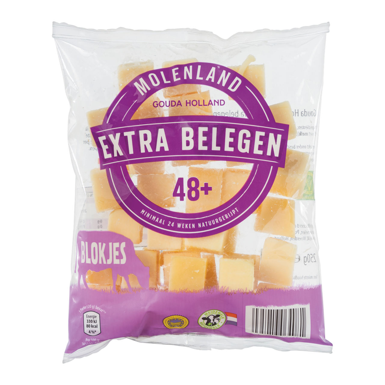 Goudse kaasblokjes 48+ extra belegen