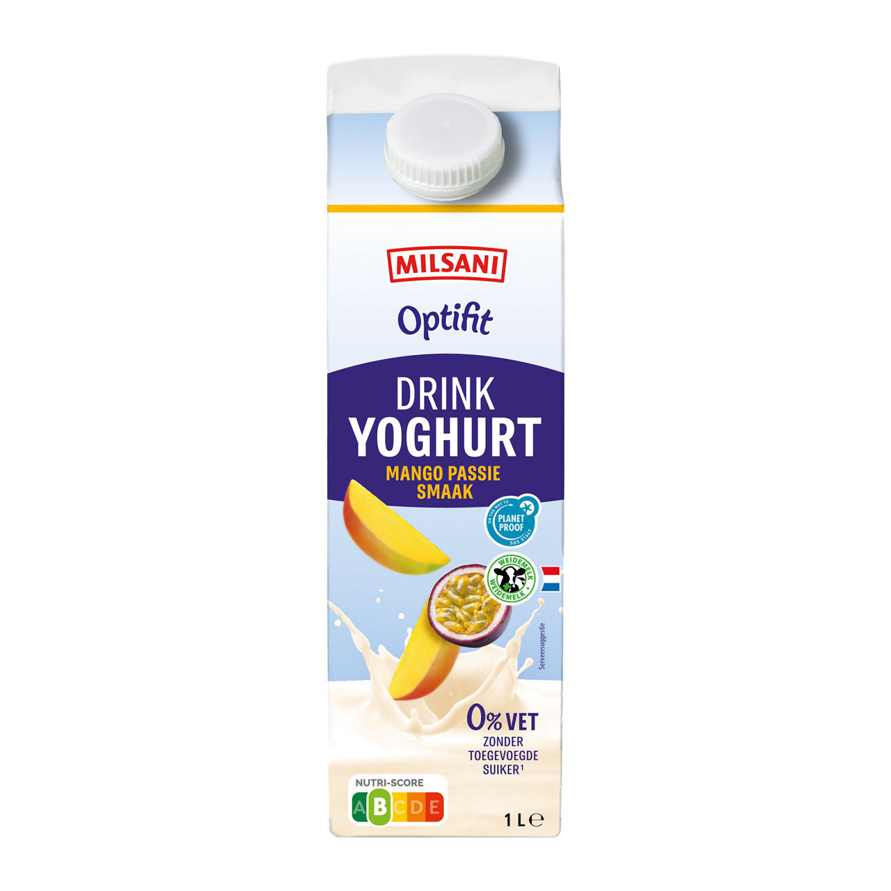 Magere drinkyoghurt mango-passie