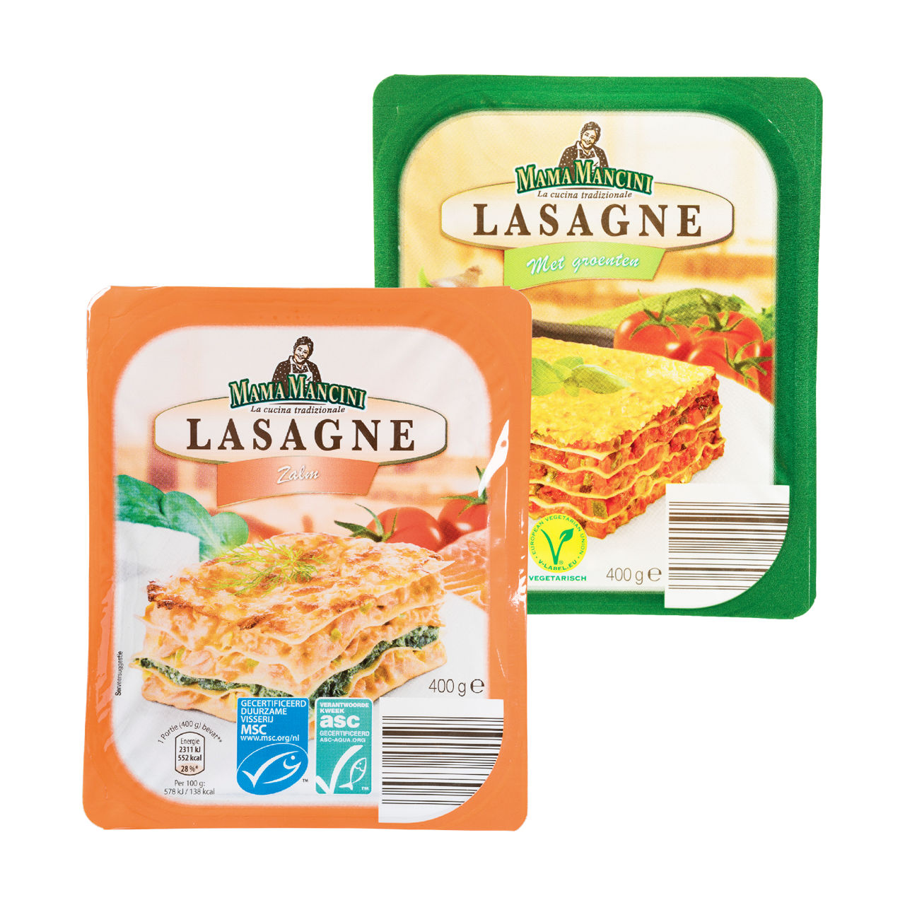Groenten- of zalmlasagne