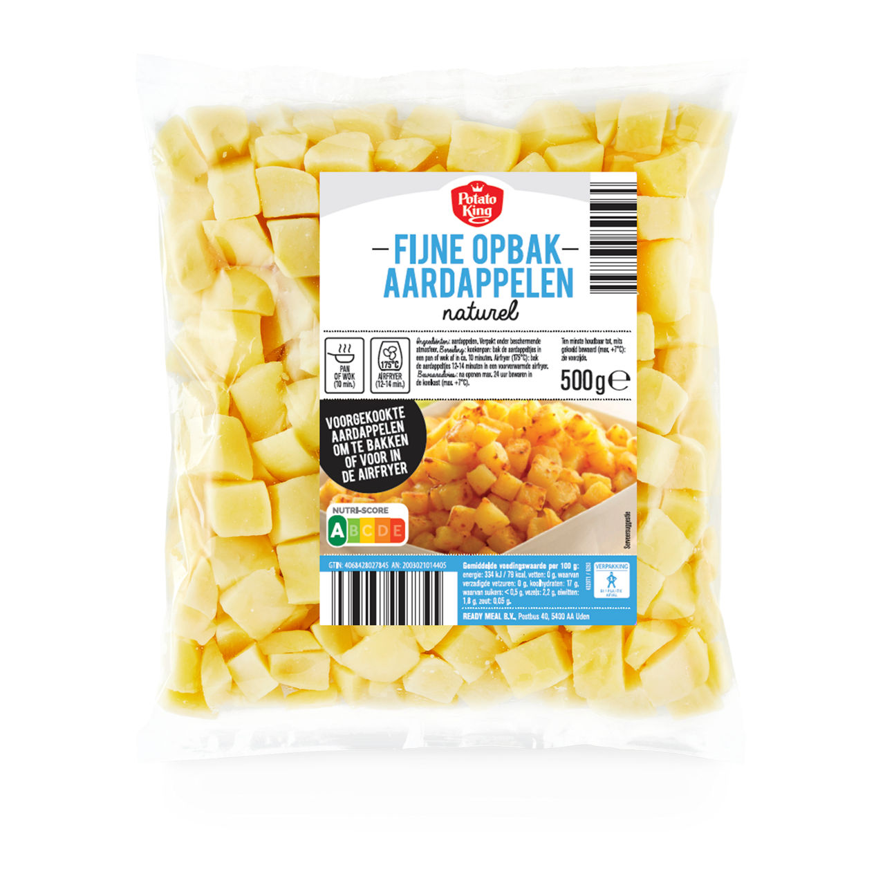 Fijne opbakaardappelen