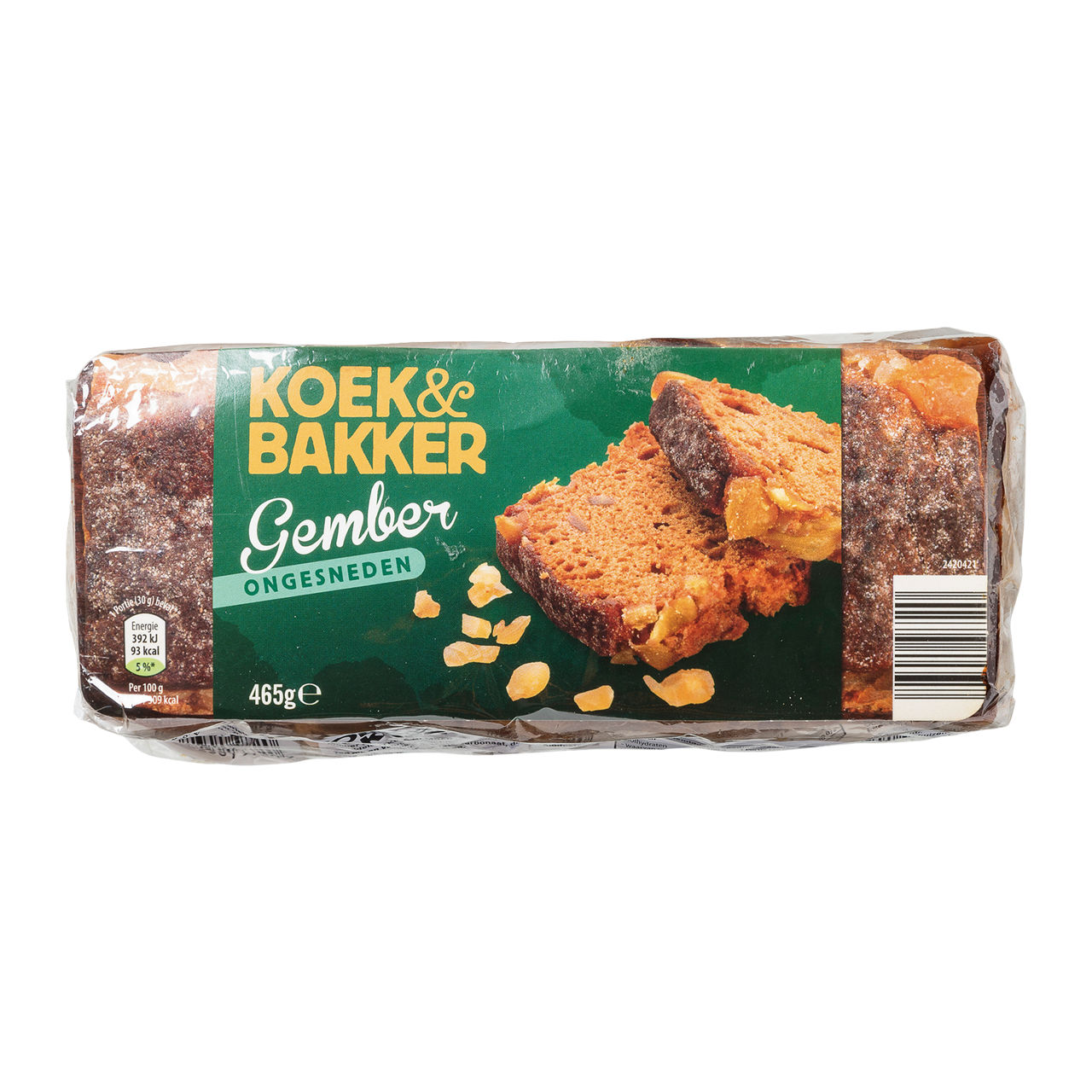 Rijkgevulde luxe ontbijtkoek gember