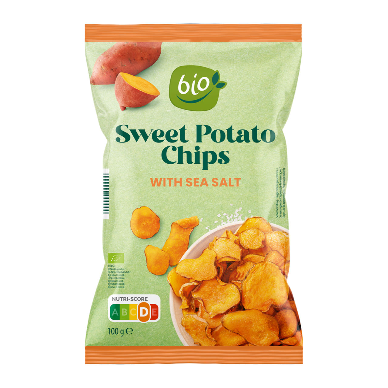 Groente- of zoete aardappelchips