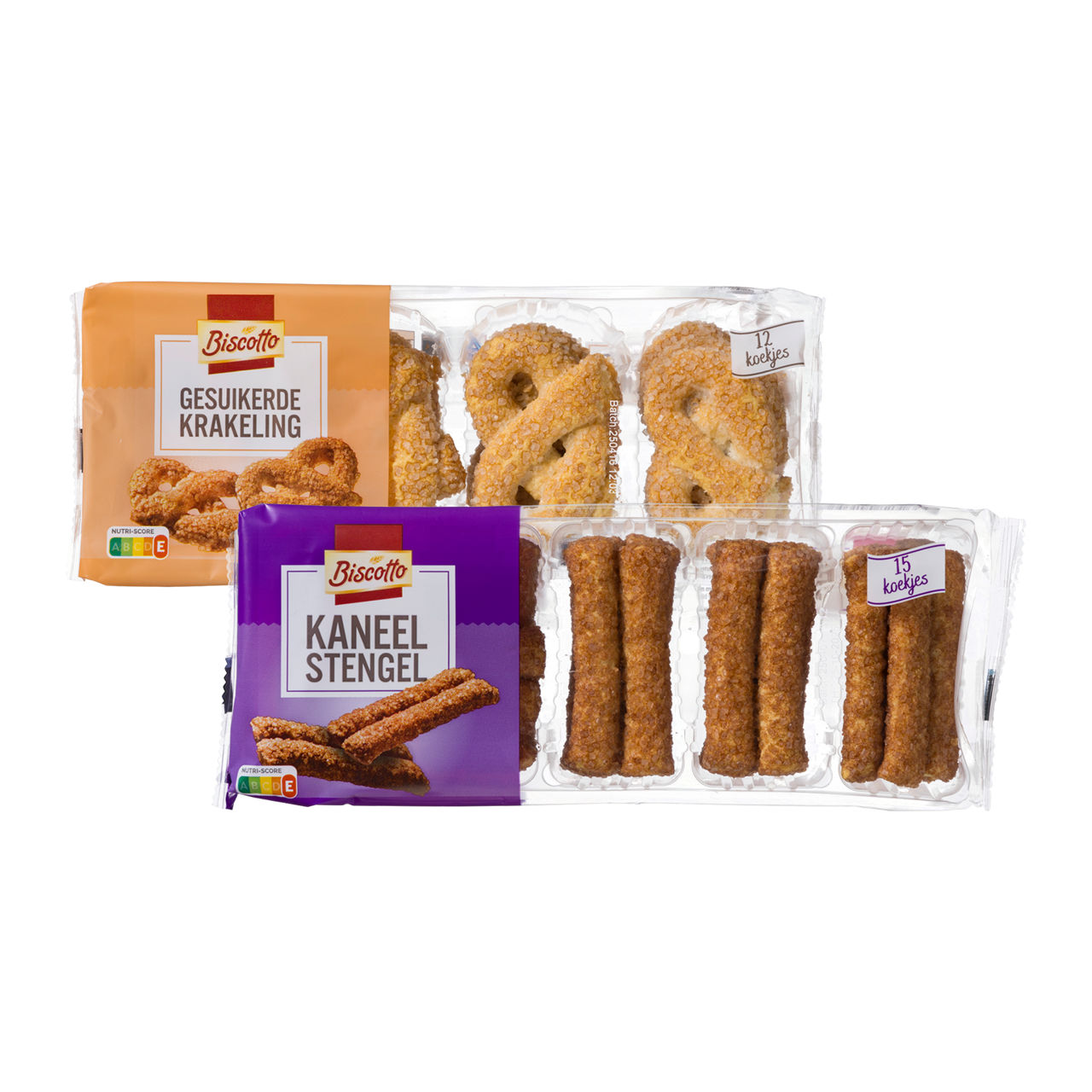 Gesuikerde krakelingen of kaneelstengels