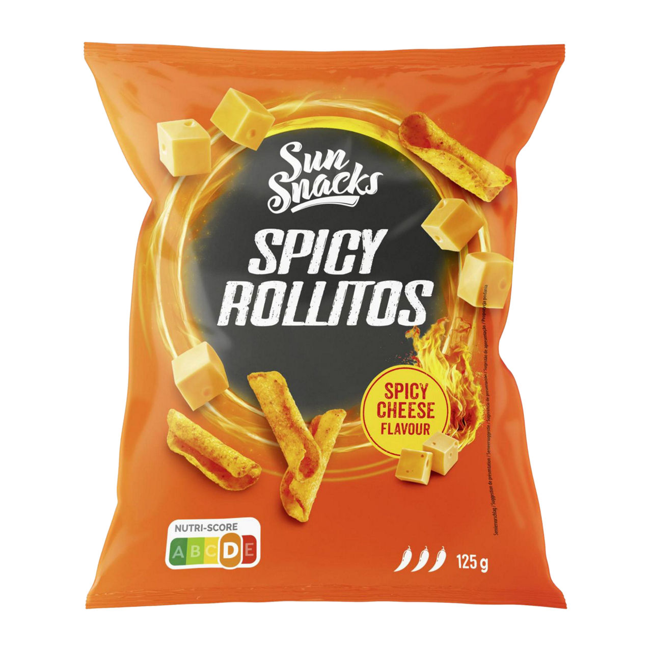 Spicy rollitos chips