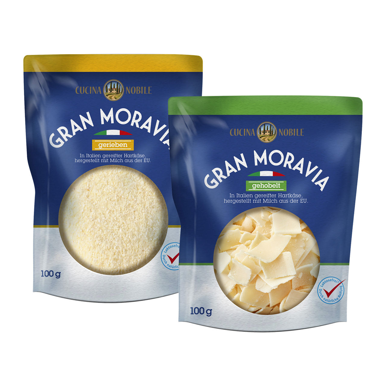 Gran Moravia vlokken of geraspt
