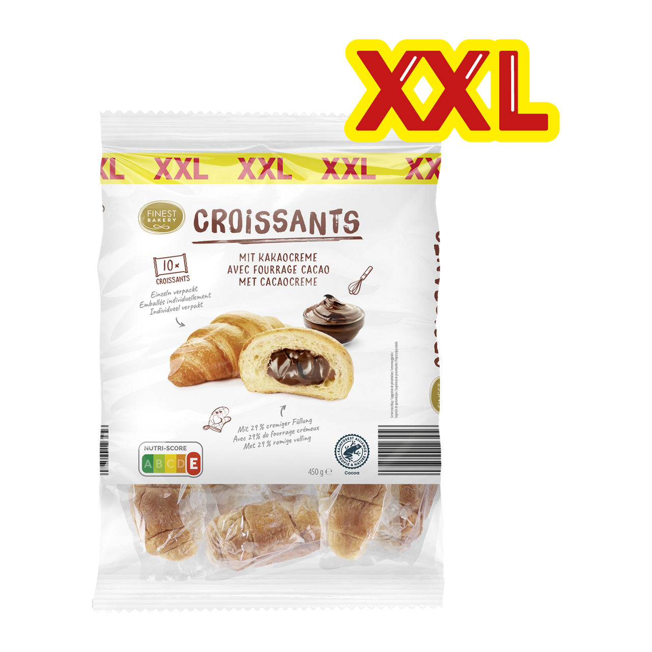 Gevulde chocoladecroissants