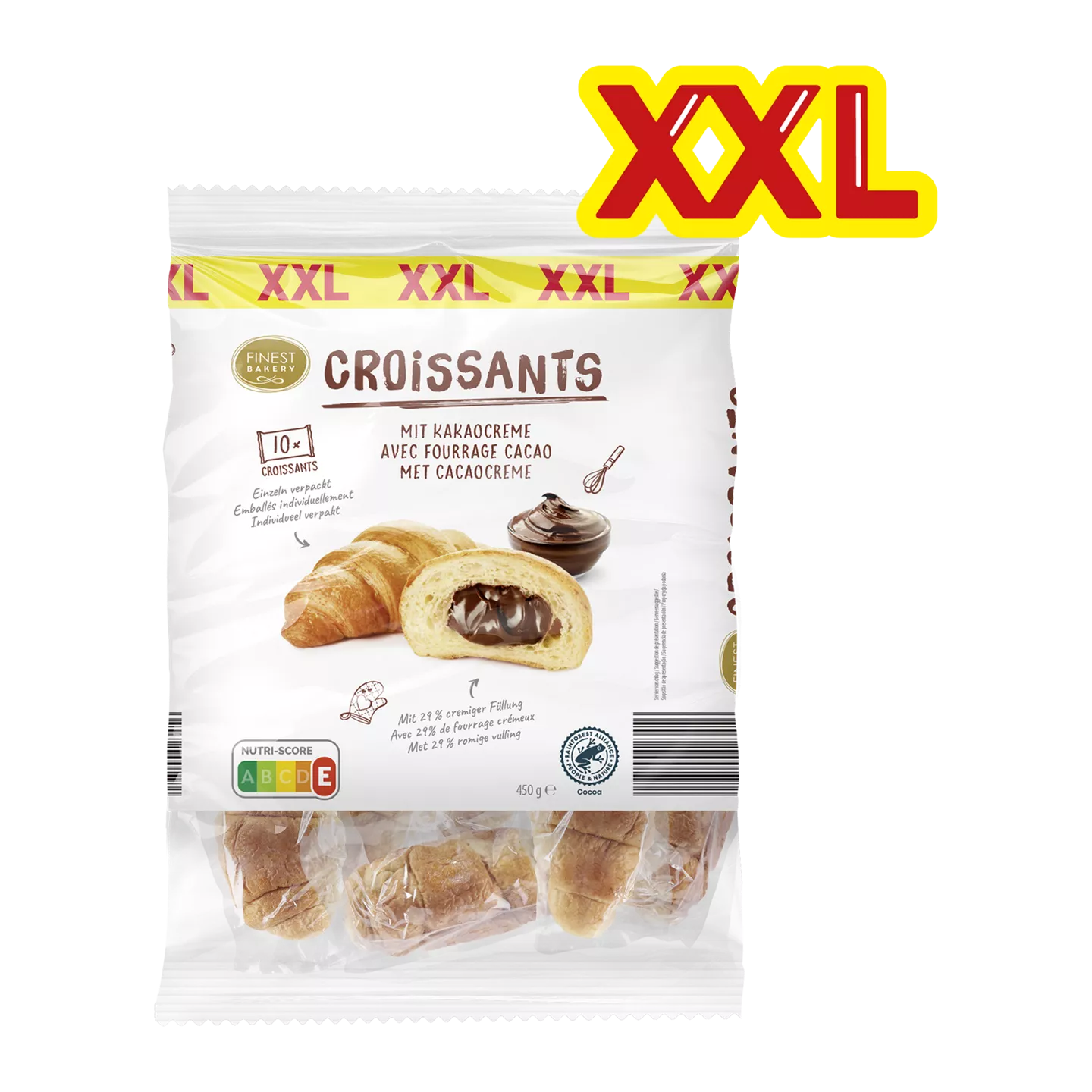 Gevulde chocoladecroissants