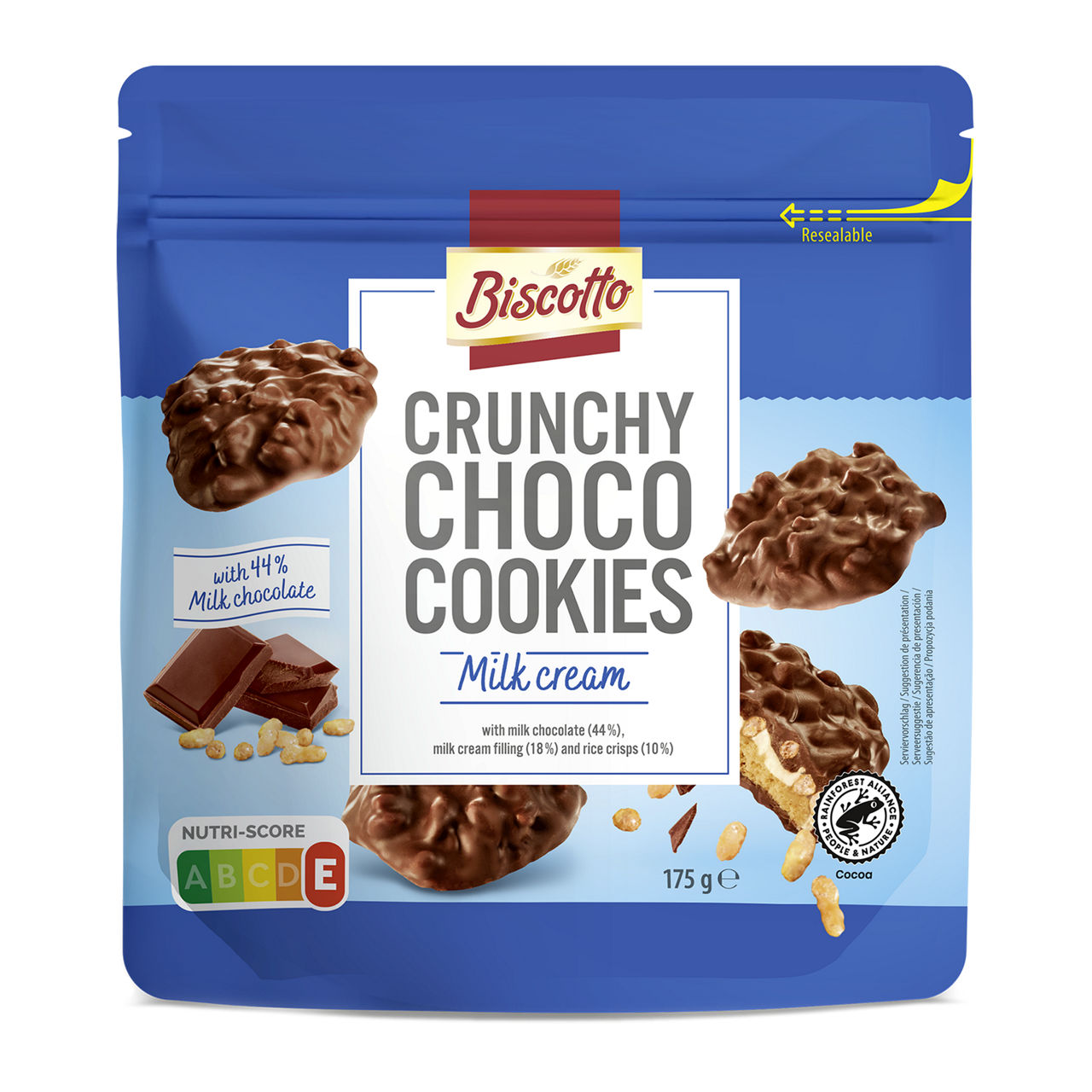 Crunchy choco cookies