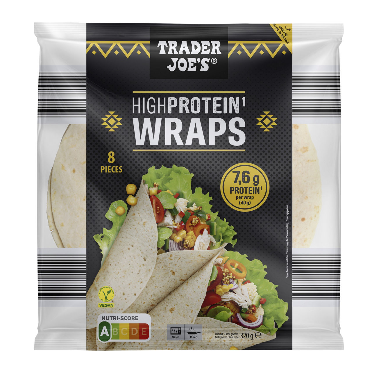 High protein wraps