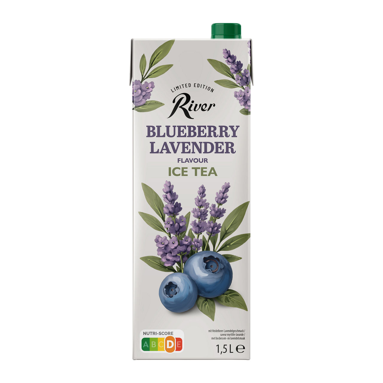 Blueberry-lavendel ice tea