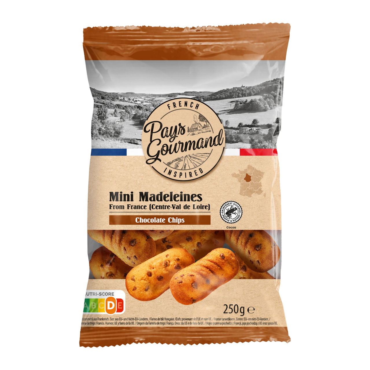 Mini madeleines met chocolade