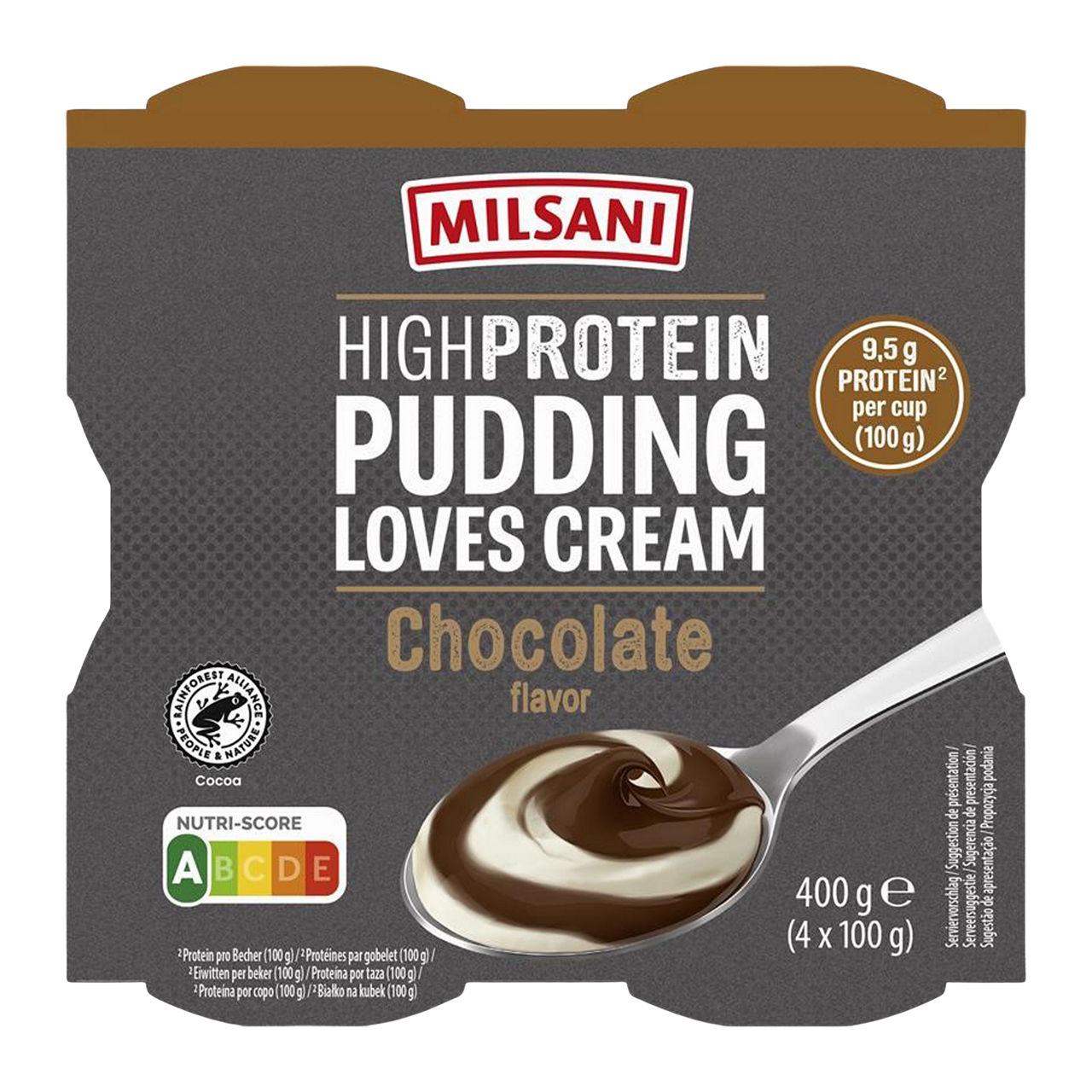 4-pack high protein pudding swirl