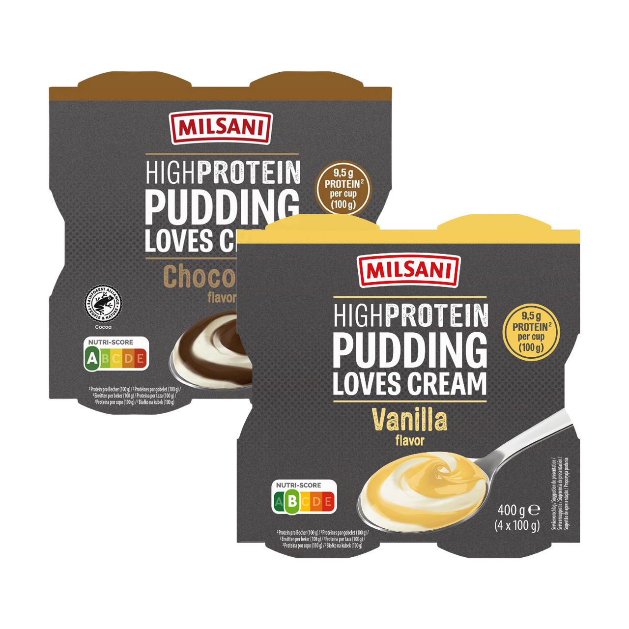 4-pack high protein pudding swirl