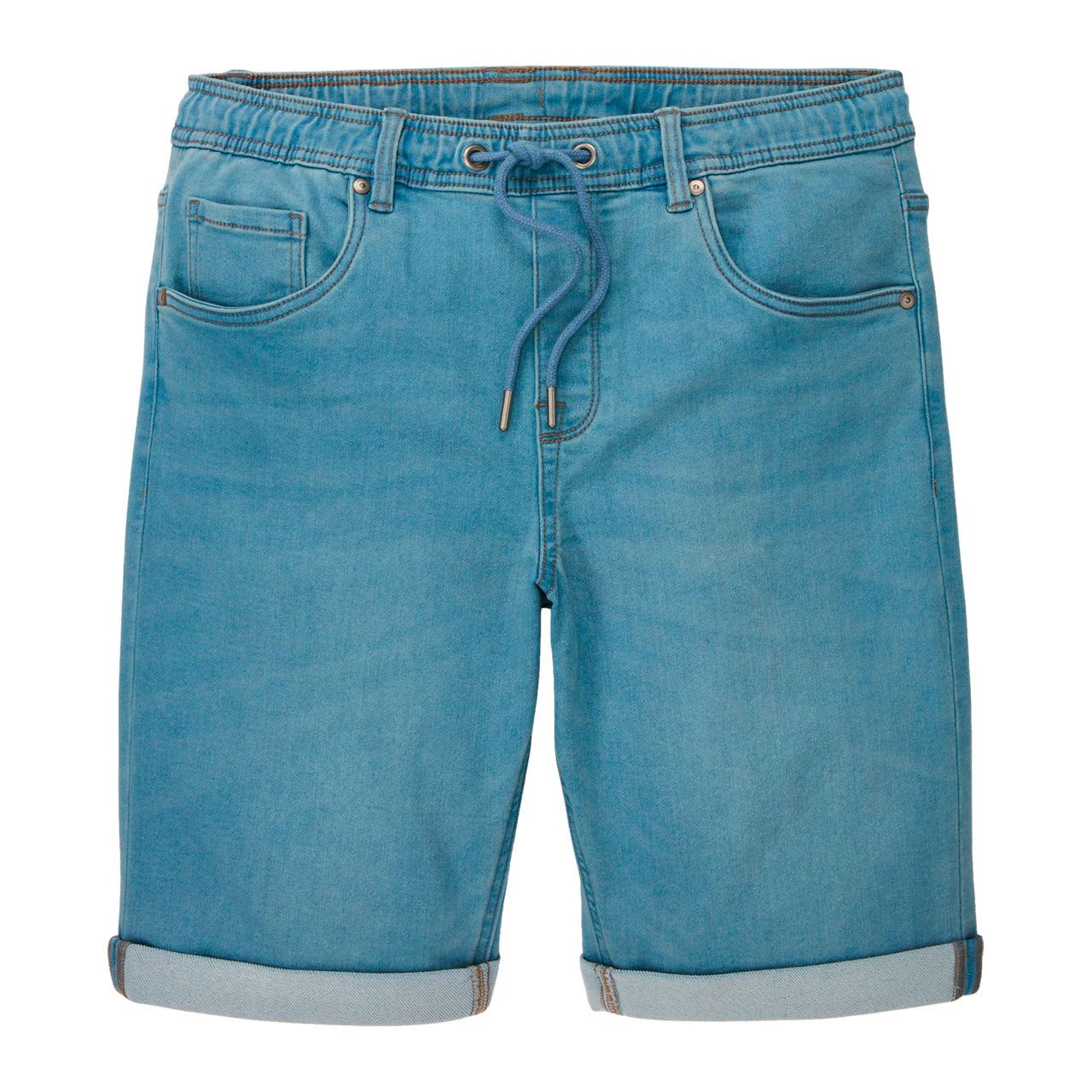 Denim sweatshorts