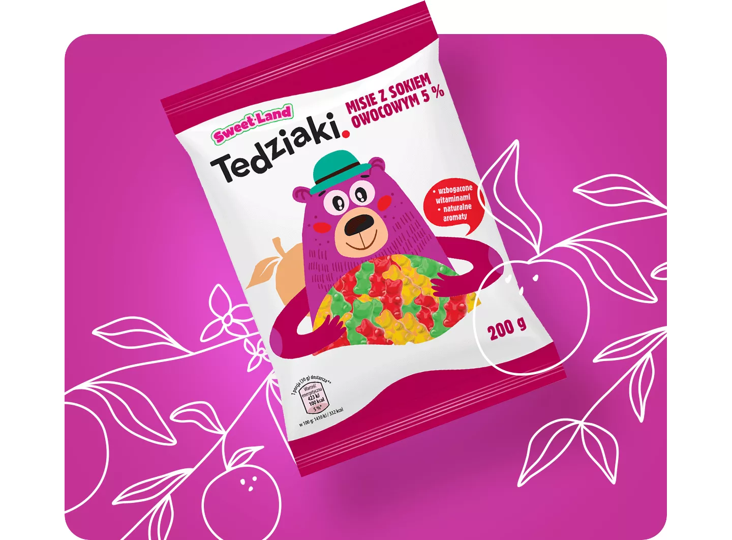 ŻELKI MISIE  Z SOKIEM OWOCOWYM