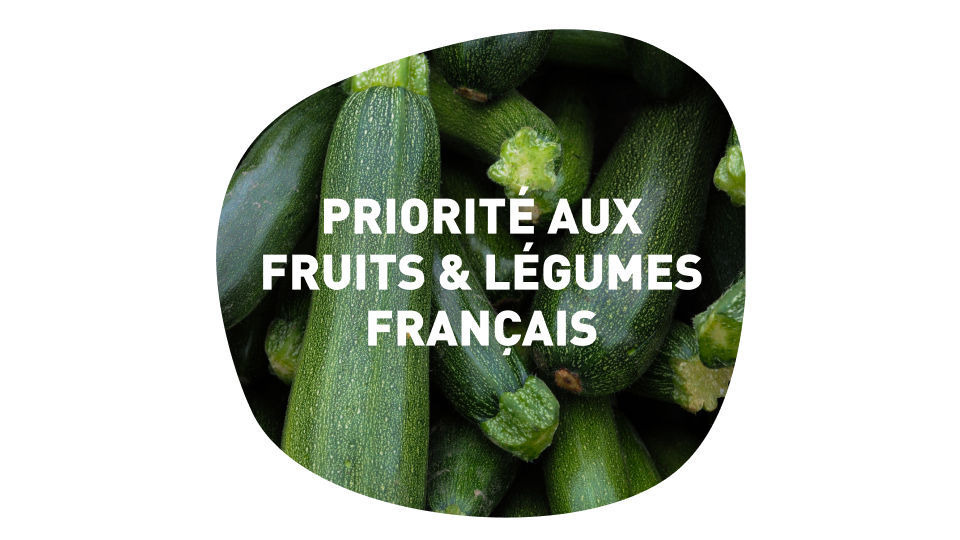 plus de 50% de nos fruits et légumes sont d'origine France