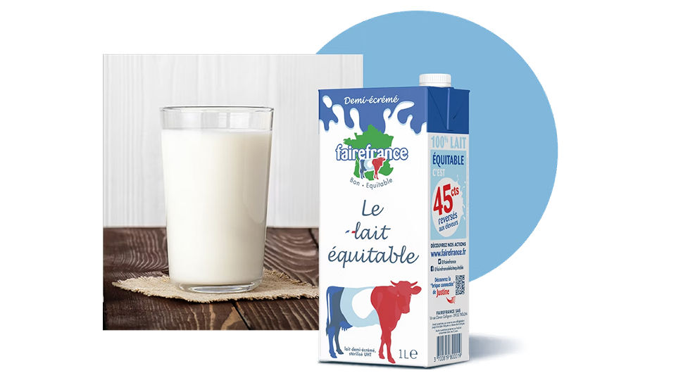 FaireFrance est une marque de lait équitable dont l'objectif est simple : rémunérer au mieux ses éleveurs laitiers. La marque prône une production laitière locale et plus durable. FaireFrance appartient à plus de 500 éleveurs répartis sur toute la France.