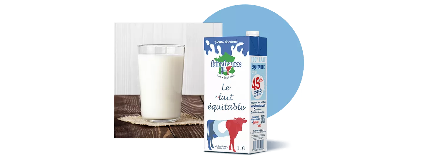 FaireFrance est une marque de lait équitable dont l'objectif est simple : rémunérer au mieux ses éleveurs laitiers. La marque prône une production laitière locale et plus durable. FaireFrance appartient à plus de 500 éleveurs répartis sur toute la France.