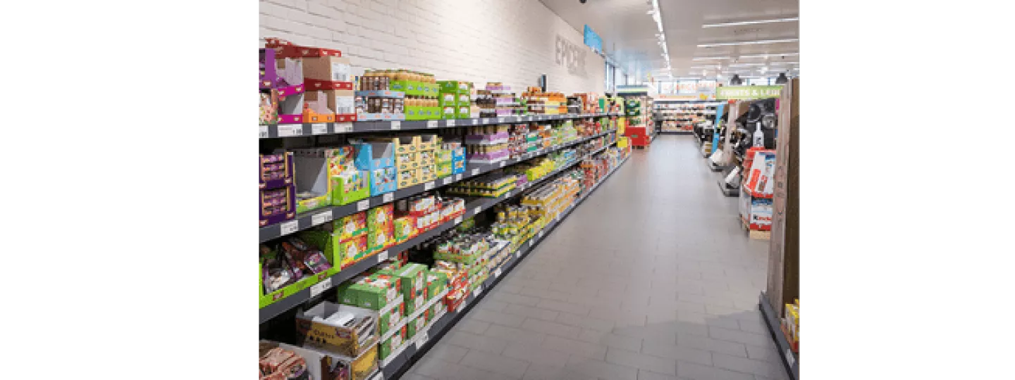 Des allées larges pour circuler plus facilement