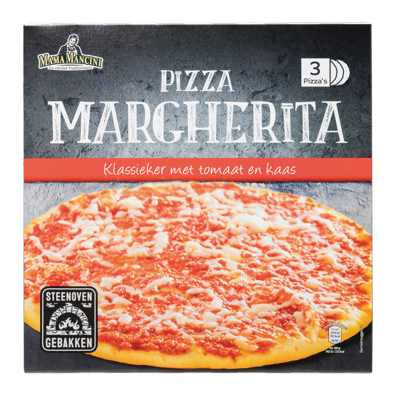 Steenovenpizza Margherita