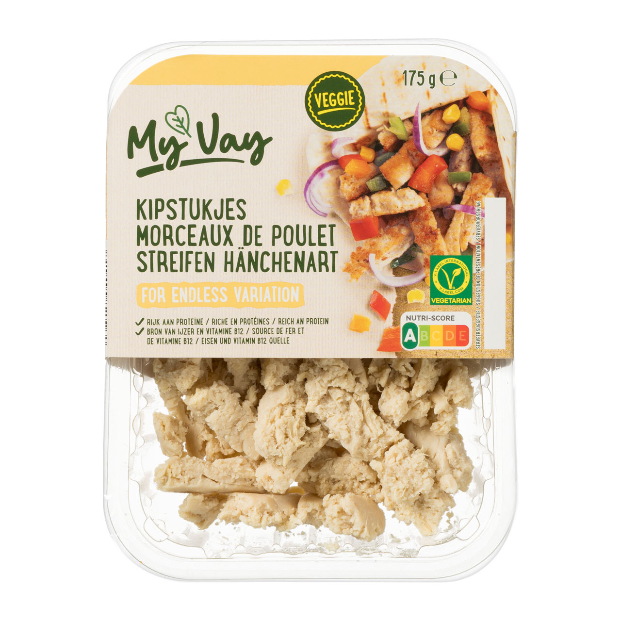 Vegetarische kipstukjes