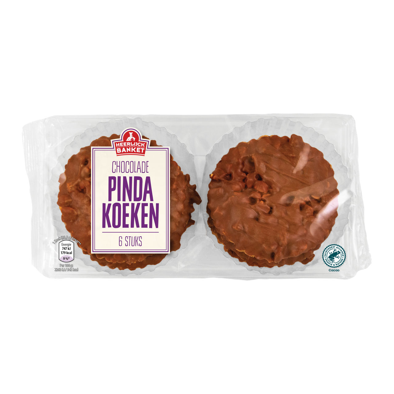 Chocolade pindakoeken