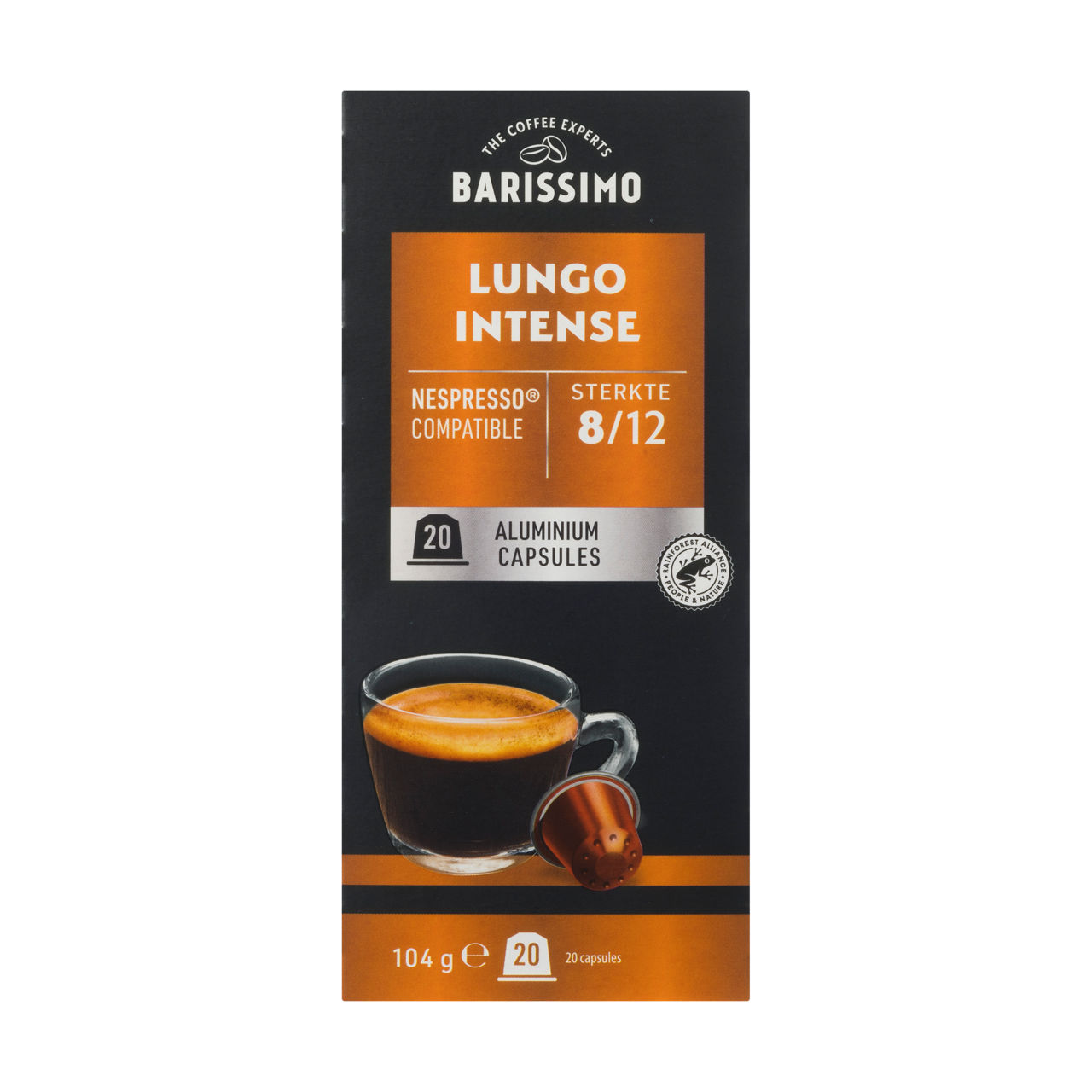 Koffiecapsules lungo intense