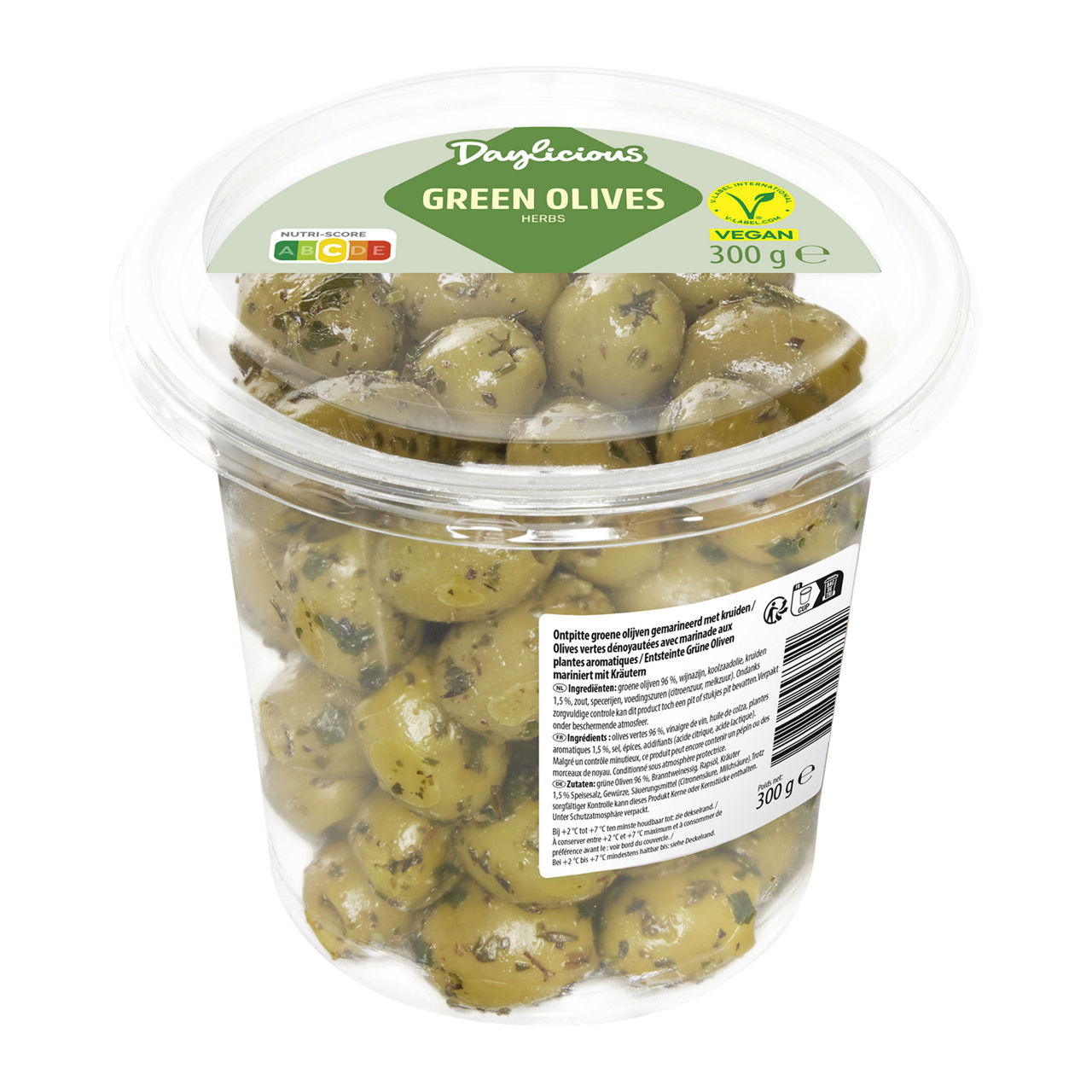 Olijven met kruiden of knoflook