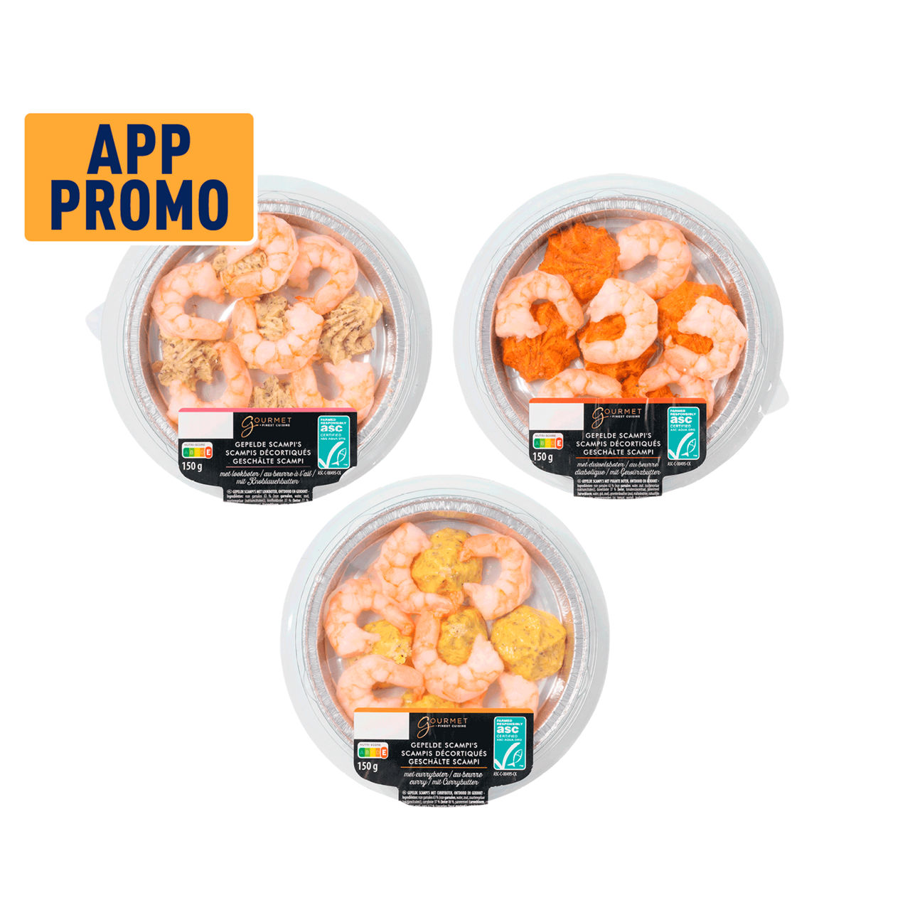 GOURMET FINEST CUISINE Scampi's met saus (150 g)
