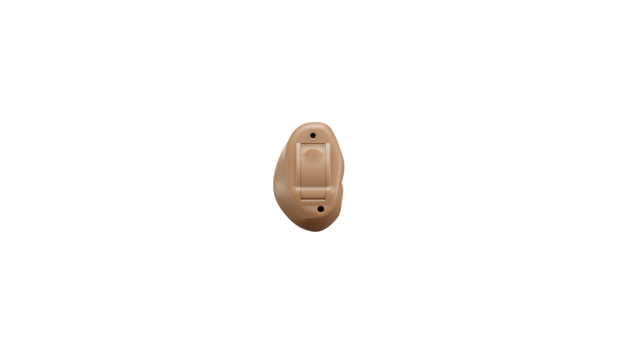 Beige plastic wall hook on black background