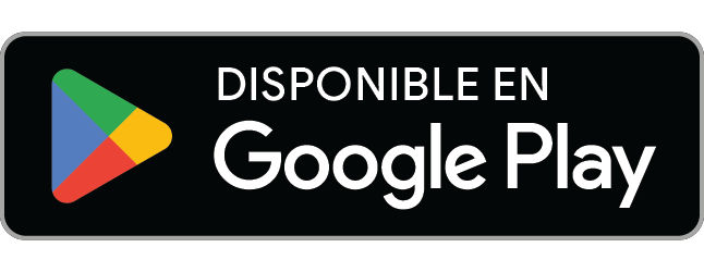Disponible en Google Play badge in Spanish