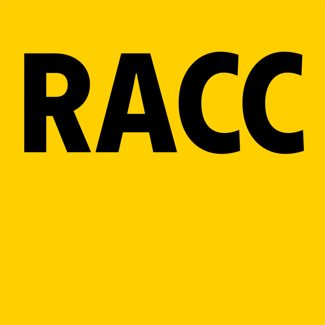 Bold RACC text on yellow background