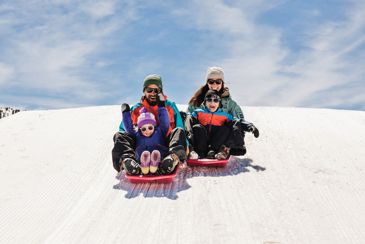 Slittino in famiglia