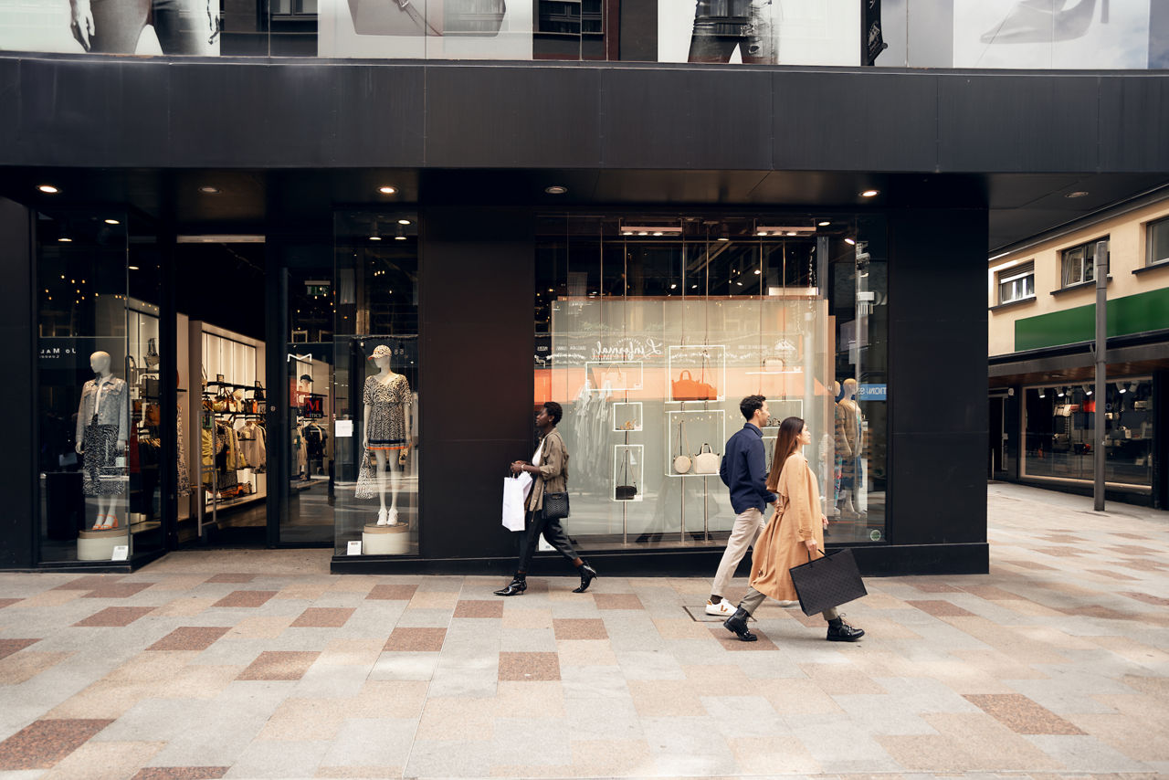 Calles comerciales del centro de Andorra