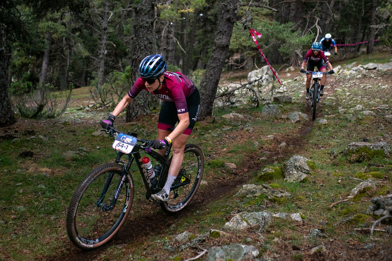 UCI 1VISION Women racing in NATURLAND  during the race, in stage 4, 6th of July,ANDORRA EPIC SERIES


