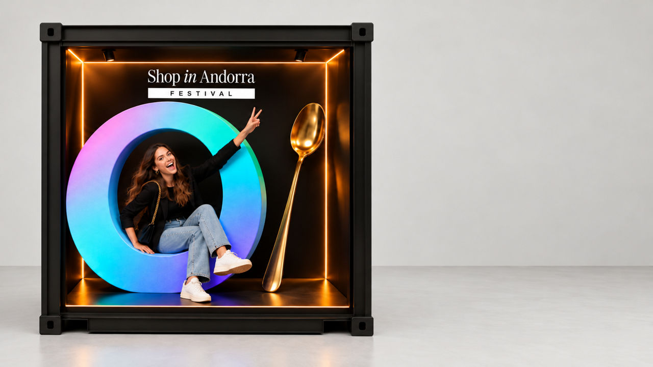 Selfie spots at the Shop in Andorra Festival to capture unique moments
