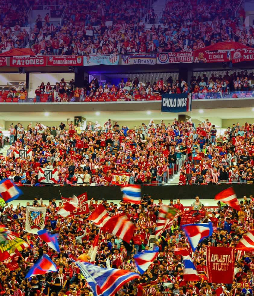 Electric atmosphere in the stadium to witness the Madrid Derbi