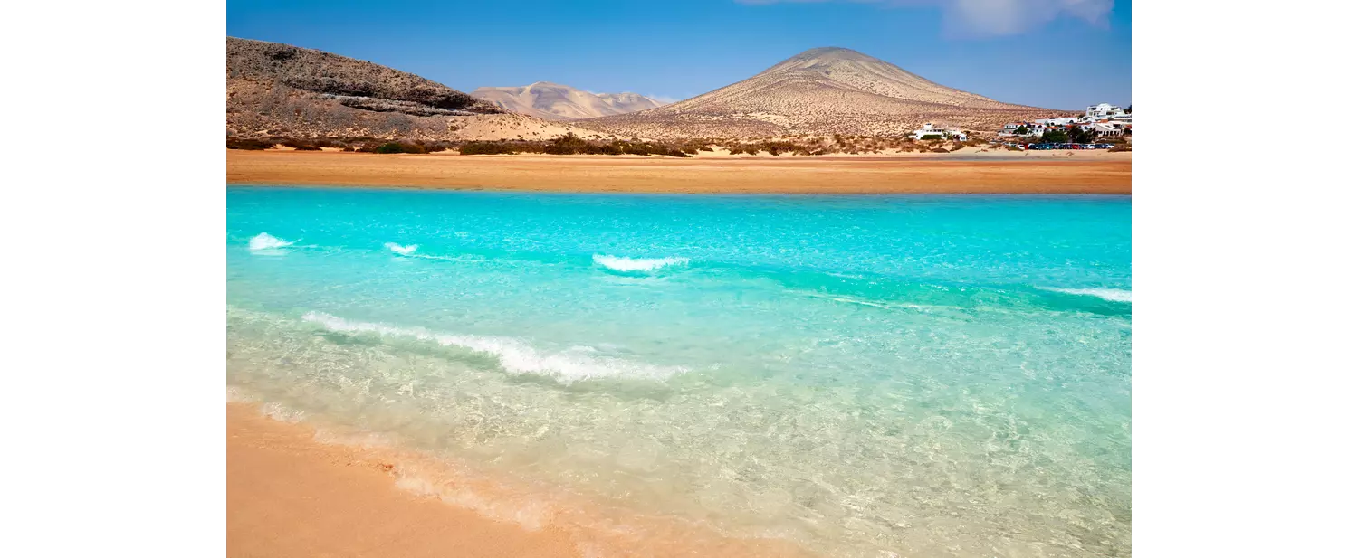 Jandia beach Risco el Paso Fuerteventura at Canary Islands of Spain
