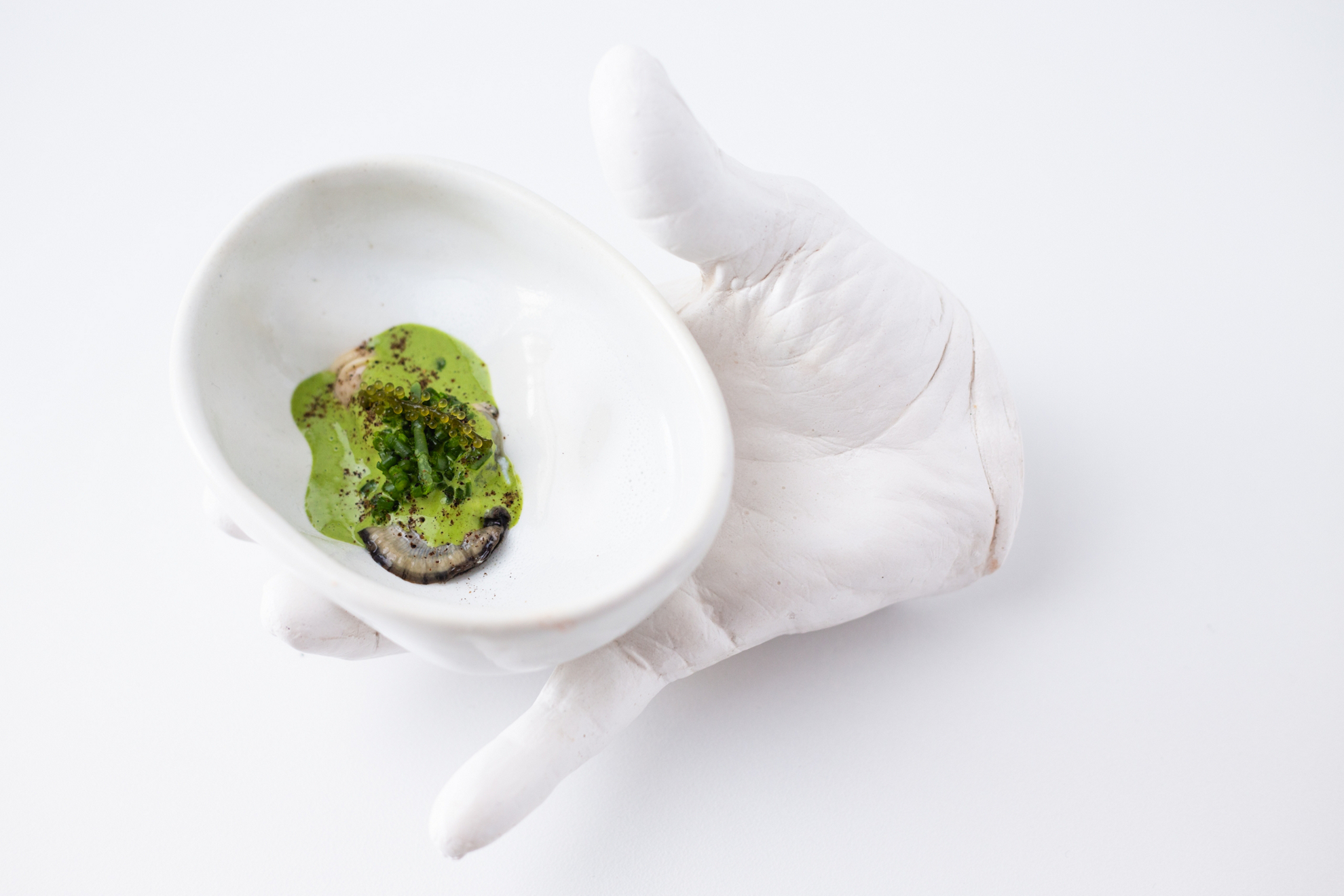 Oyster with green curry