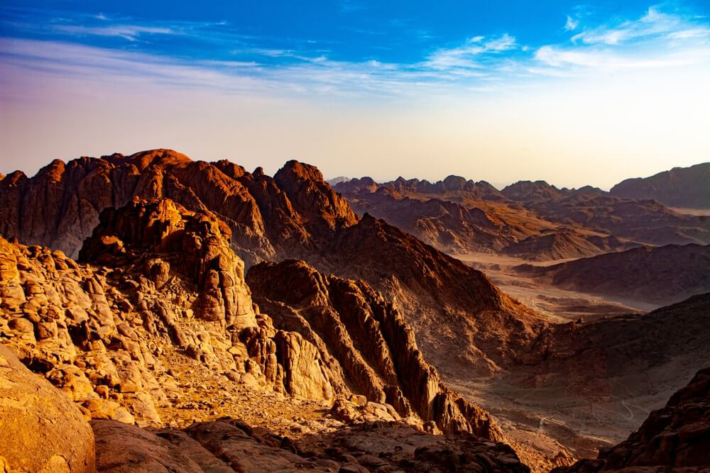 Ägypten Sehenswürdigkeiten: Landschaft in der Wüste.