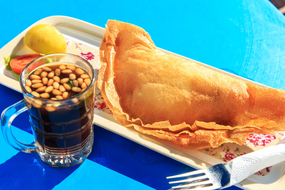 Eine Spezialität der tunesischen Küche: Brik.