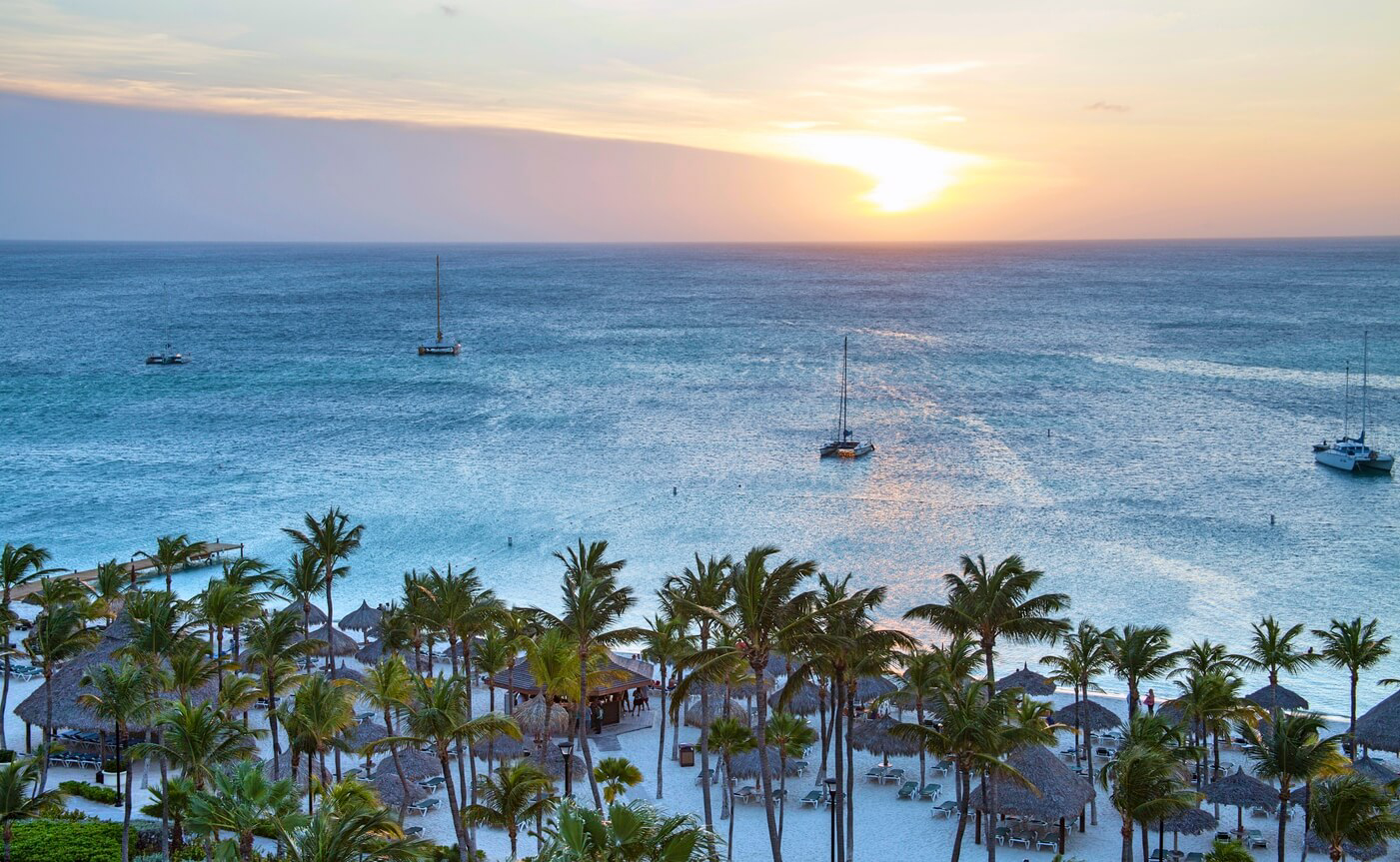 Aruba’s flamingos are a top attraction for visitors. 
