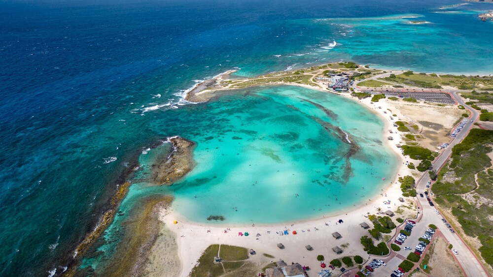 Sky dive in Aruba and enjoy panoramic views of this gorgeous country.