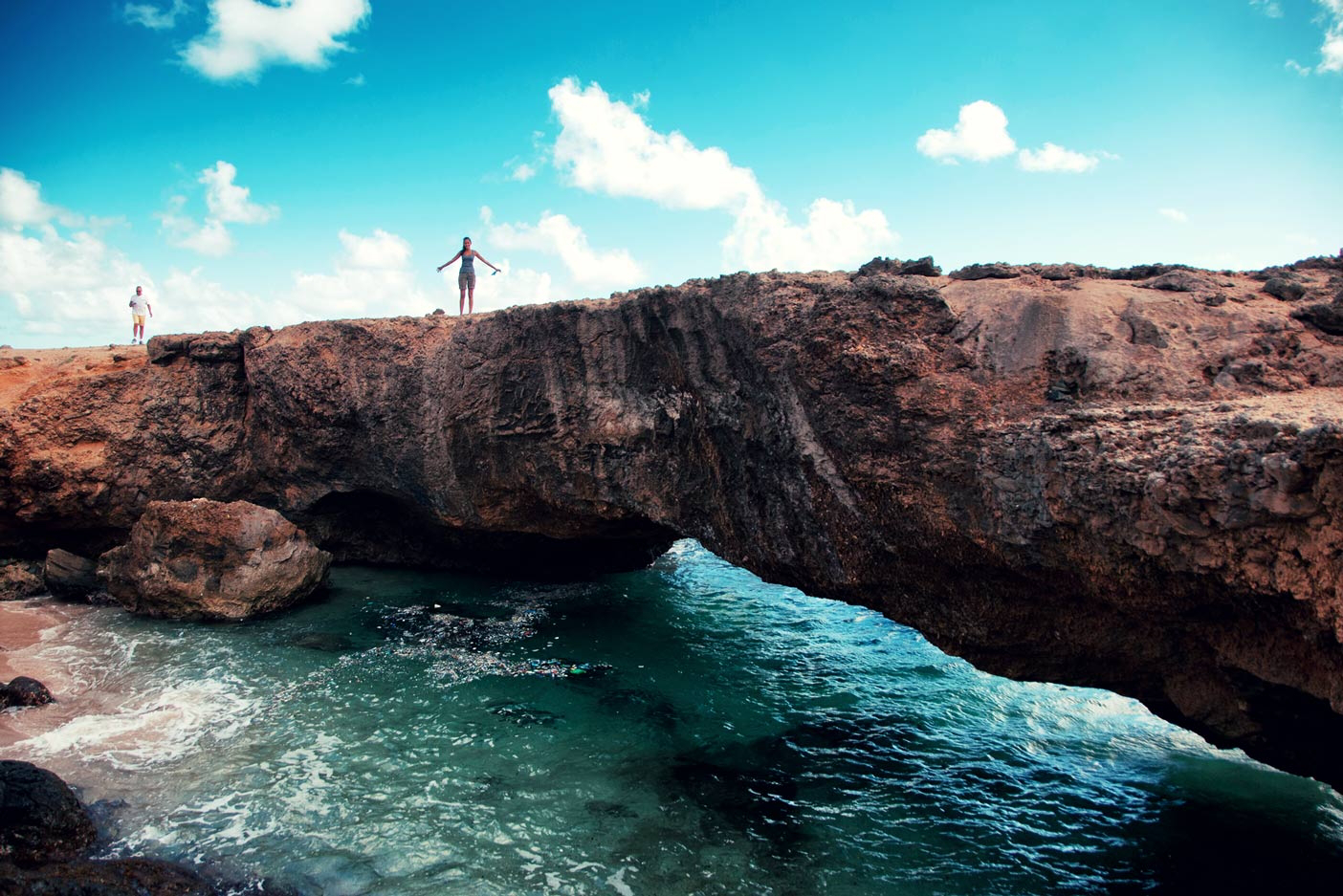 Aruba: Sehenswürdigkeiten in Oranjestad, holländisch-karibische Architektur.