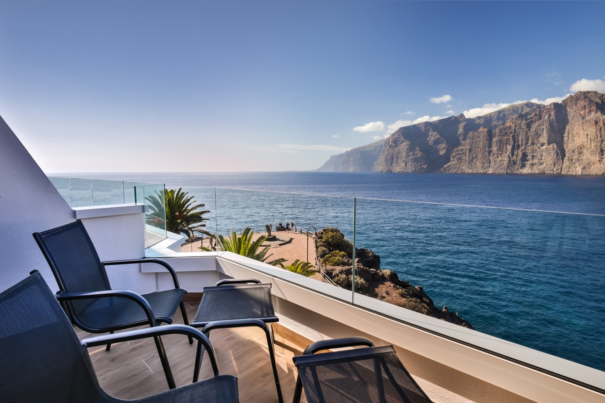 Couples-only-holidays-spain: View of Los Gigantes, Tenerife from the Barceló Santiago balconies