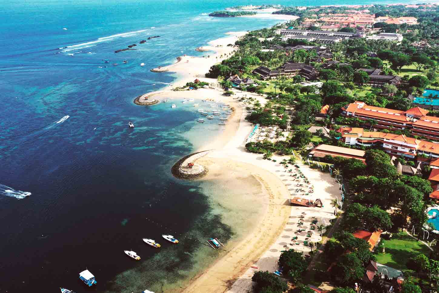 Kuta Beach is the most popular tourist beach in Bali and often gets overcrowded