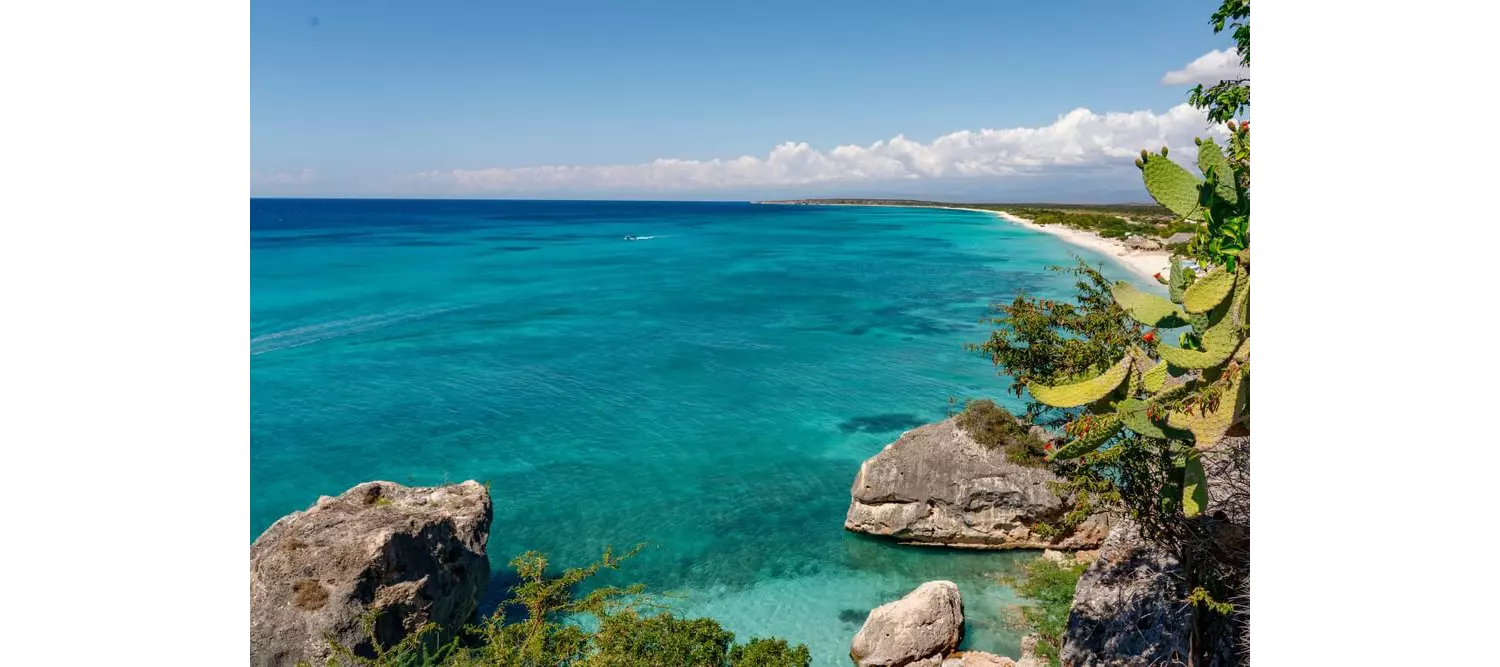 The turquoise waters of Dominican Republic’s Bahía de las Águilas beach.